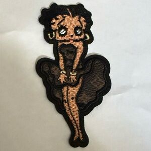 Cartoon Character brown Faux Leather Patch
